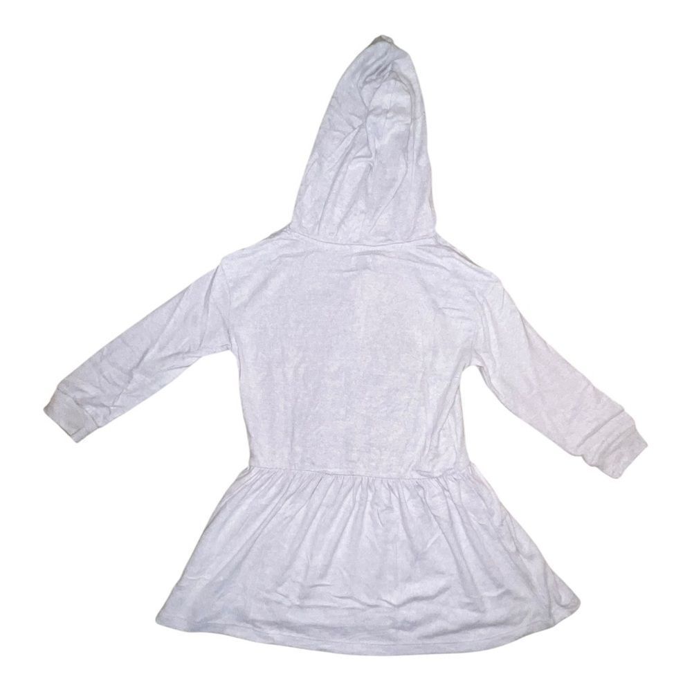 Gymboree Girls Gray Super Soft Hooded Sweater Dress Small NWT